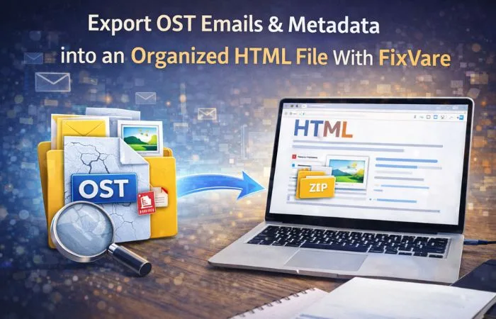 Export OST Emails & Metadata into an Organized HTML File With FixVare